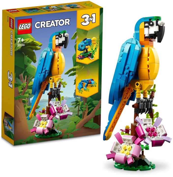 Set LEGO® Creator 31136 Exotic parrot, 253 pjesë