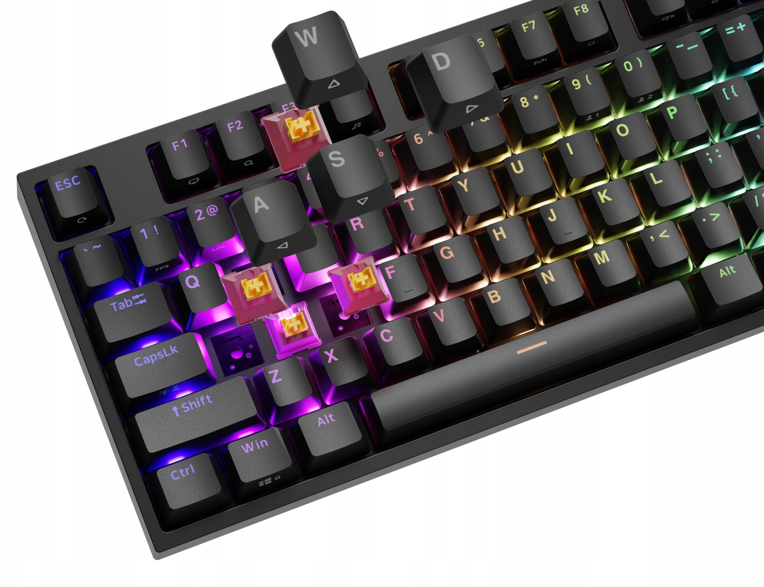 Tastierë mekanike me kabllo Genesis Thor 404 NKG-2298, full size, RGB, e zezë