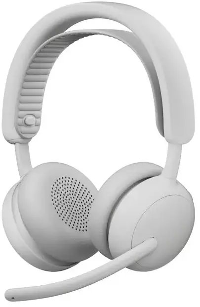 Headset pa tela Logitech Zone Wireless 2 ES for Business, ANC, mikrofon me reduktim zhurme, bezhë