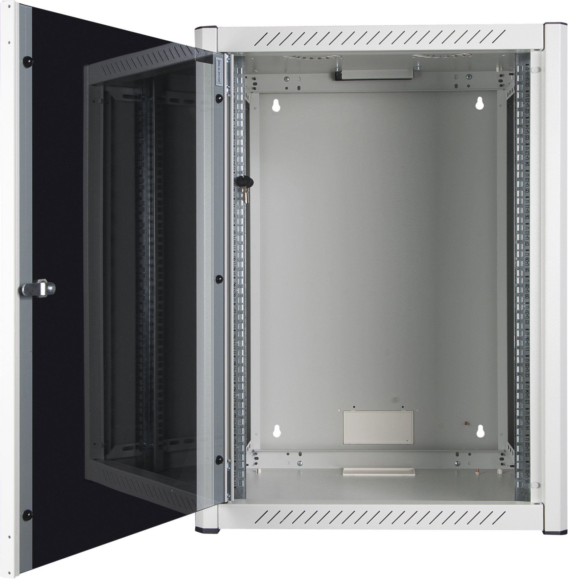 Kabinet rack muri Lanview RWP16U56WH, 16U, metalik, i bardhë