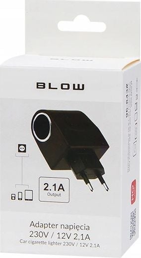 Adaptor energjie për veturë BLOW 96-843, shpërndarës me shumë porta, i zi