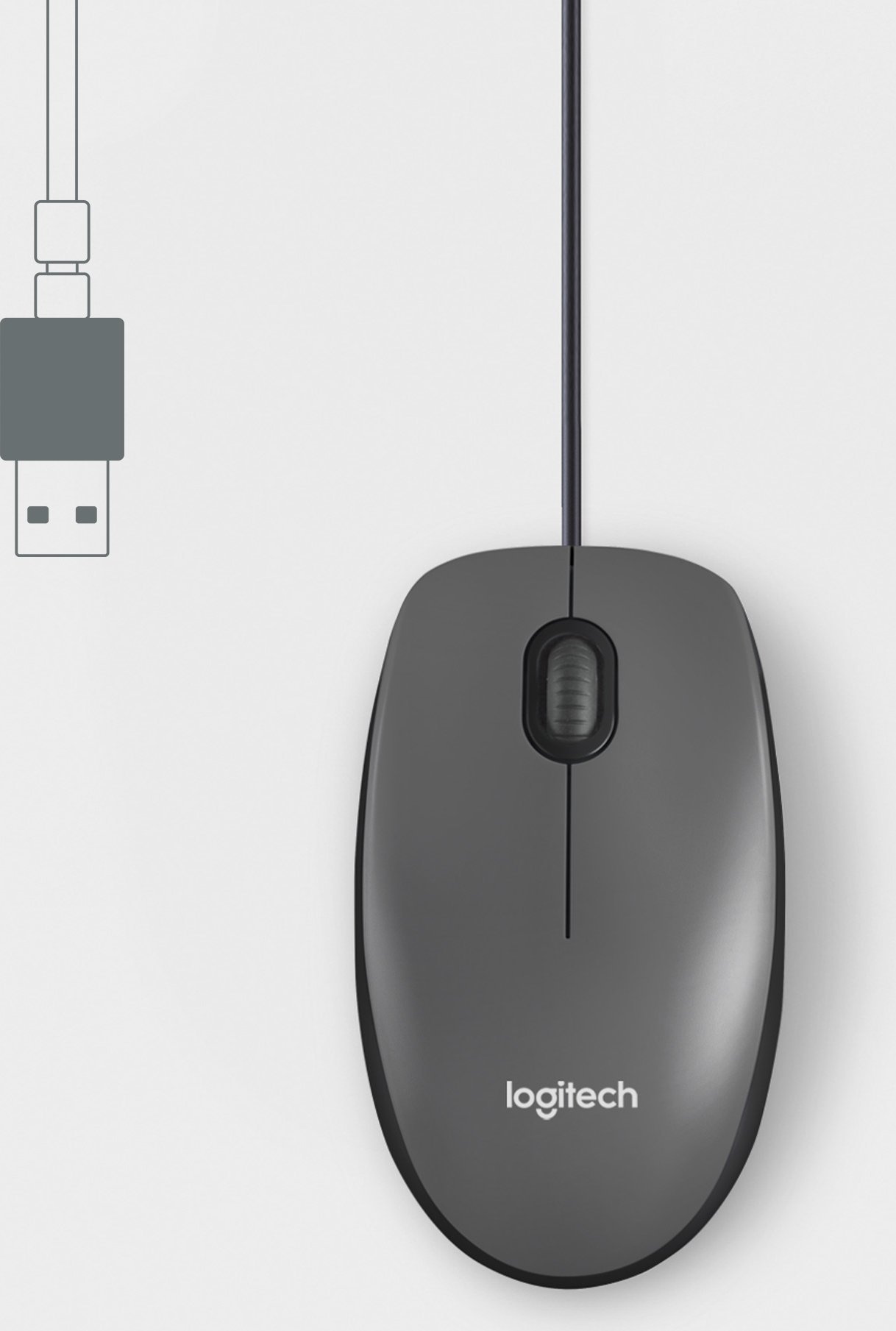 Maus Logitech M100, optik, USB, i zi
