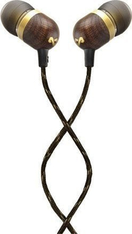 Kufje in ear Marley Smile Jamaica Brass, me mikrofon, kabllo kundër ngatërrimit, ngjyrë bronzi
