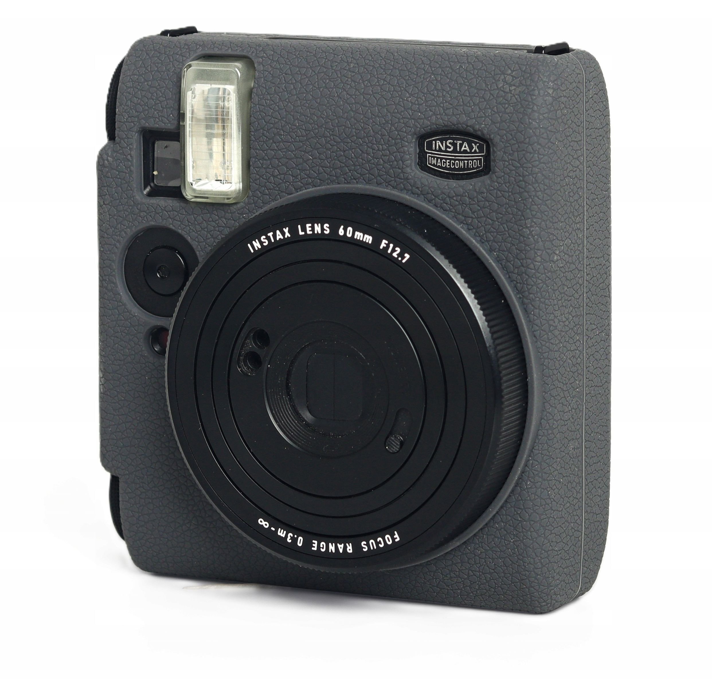 Силиконска маска за апарат FujiFilm INSTAX Mini 99, имитација на кожа, сива