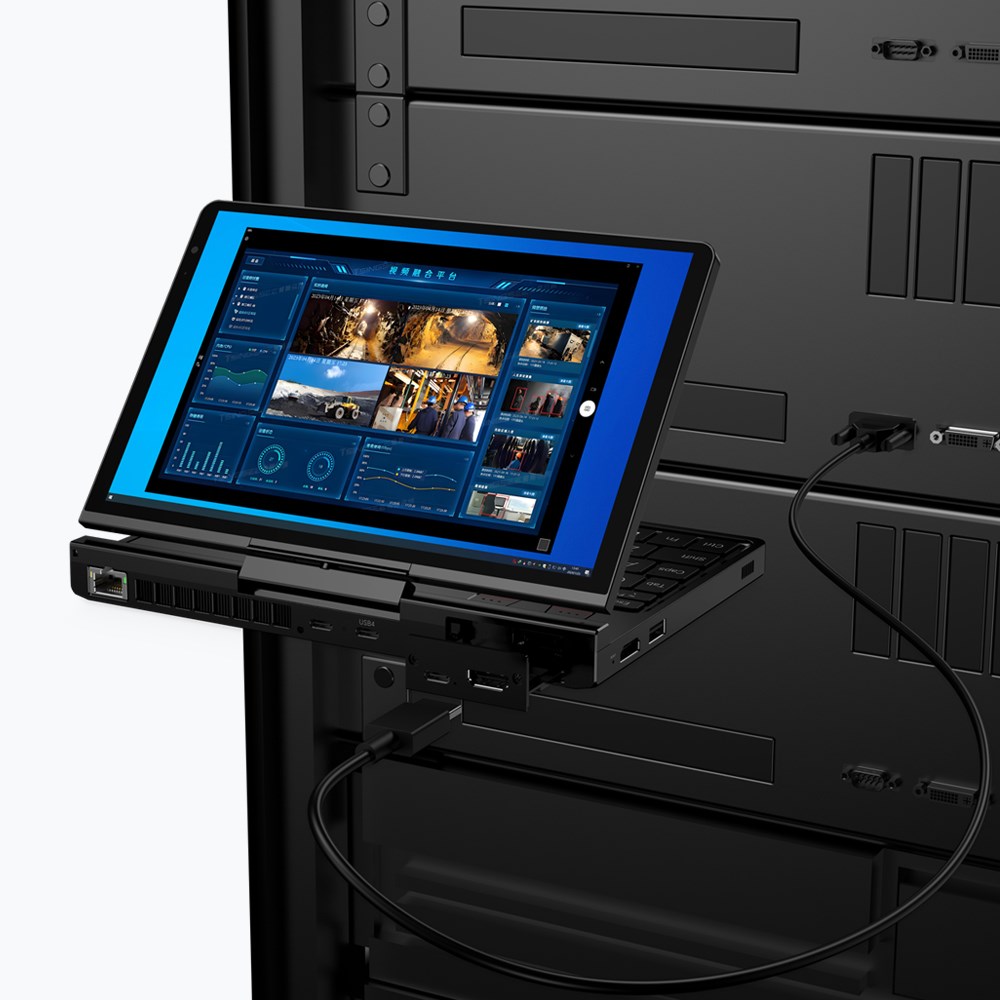 Laptop mini GPD Pocket 4, 8" WQXGA, Ryzen 7 8840U, Touchscreen, 144Hz IPS, 16GB, SSD 1TB, Radeon 780M 3GB, i hirtë