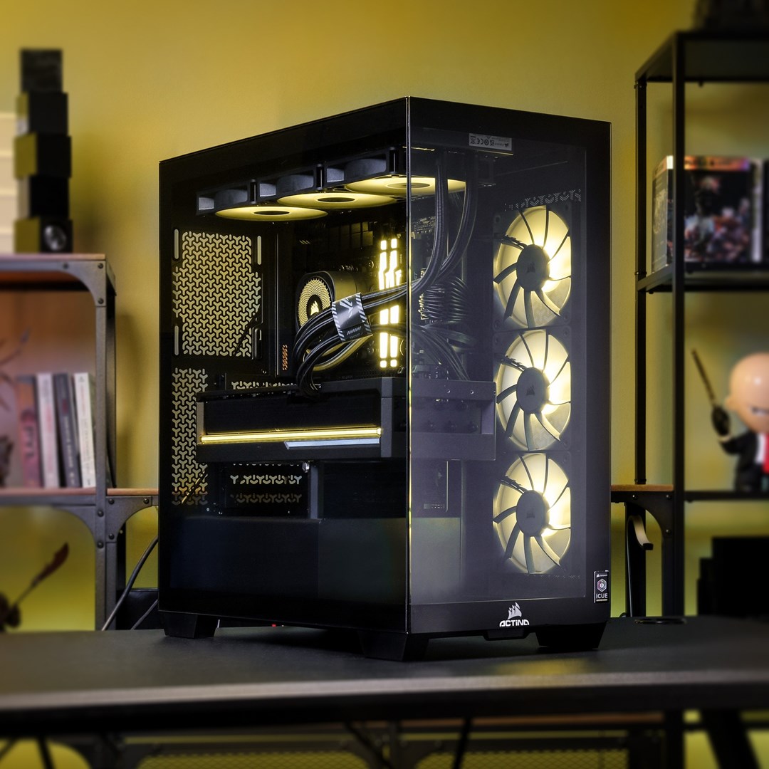 Kompjuter Desktop Actina ICUE 9800X3D, Ryzen 7, 32GB RAM, 2TB SSD, RTX 5080, i zi