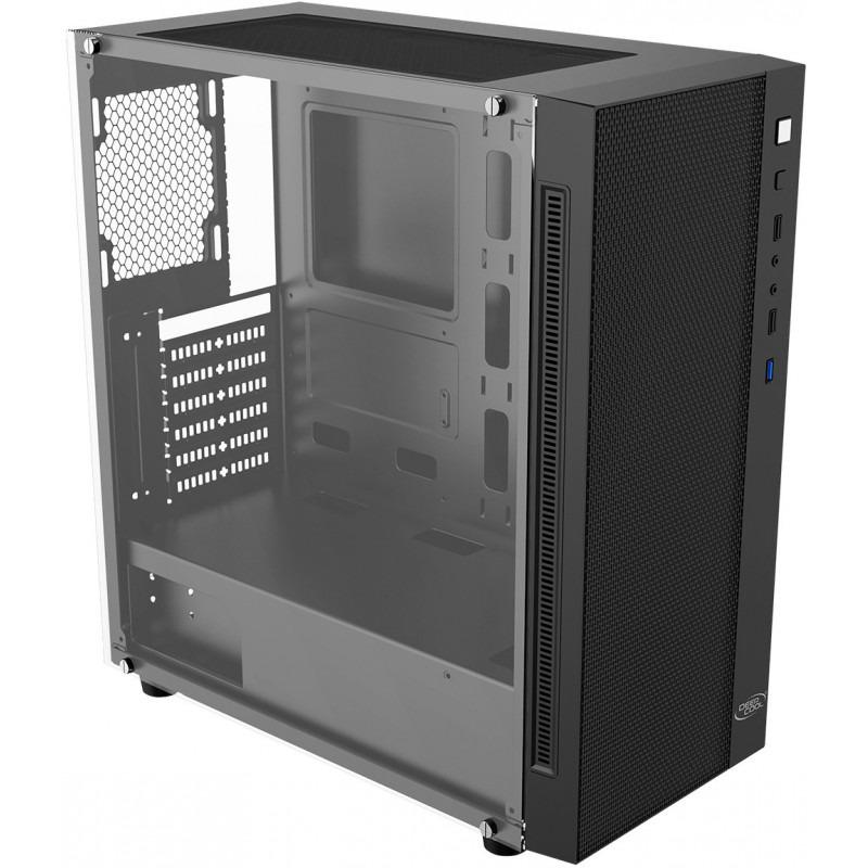 Kabinet kompjuteri DeepCool MATREXX 55 Mesh, Mid Tower, xham i temperuar, i zi