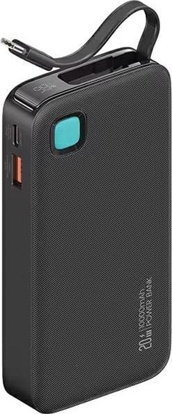Powerbank Usams US-CD224, 10000mAh, PD 20W, me kabllo Lightning