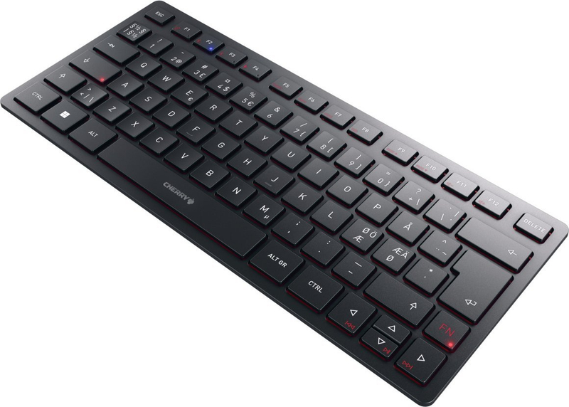 Tastierë CHERRY KW 9200 MINI, wireless dhe Bluetooth, kompakte 75%, nordike, e zezë