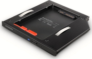 Kornizë bay për HDD SSD Axagon RSS-CD09, 2.5", 9.5mm, alumin, me LED