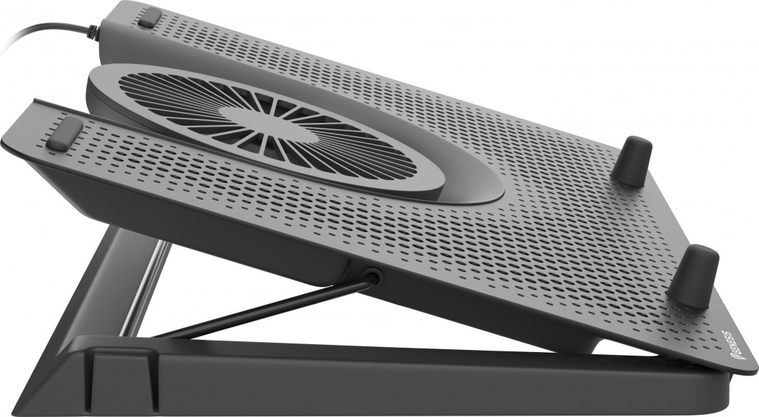Stendë për ftohje Genesis Oxid 550 për laptop 15.6-17.3", 5 ventilator, dritë të pasme, 1 USB (NHG-1411),e zezë, plastike