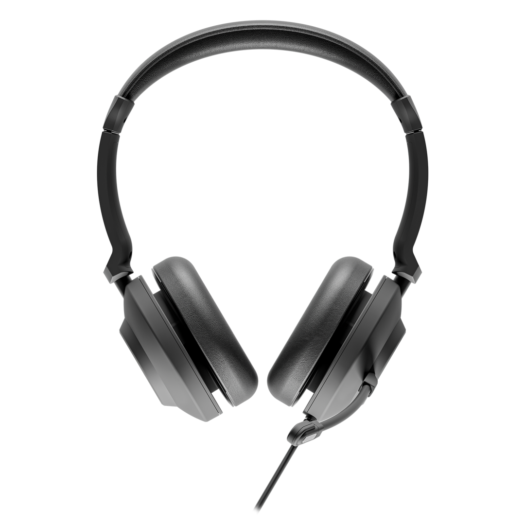 Kufje Axtel One UC35 Stereo HD, me kabllo, USB A USB C 3.5mm, e zezë