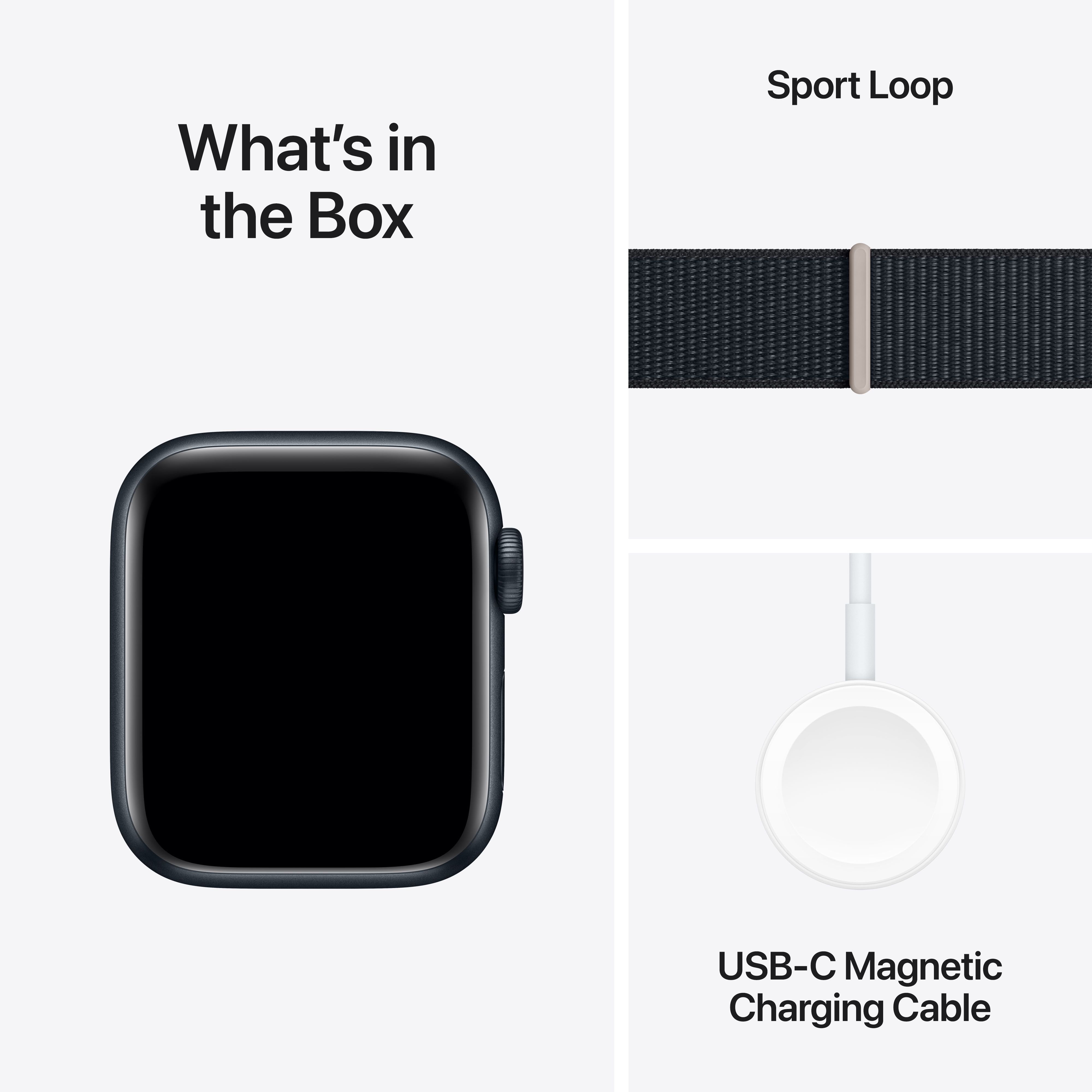 [OUTLET] Apple Watch SE2 V2 GPS, 40mm, Midnight Aluminium Case me Midnight Sport Loop