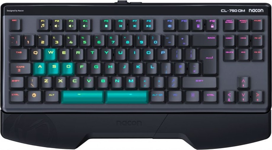 Tastierë gaming Nacon CL-750, mekanike optike, RGB, e zezë