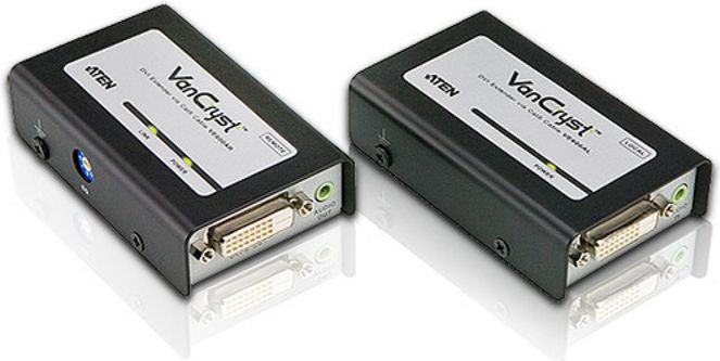 Extender DVI Aten CAT 5e, 60m, 1920x1200, црн