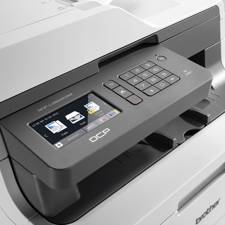 Pajisje multifunksionale Brother DCP L3560CDW, lazer me ngjyra, WiFi, e bardhë