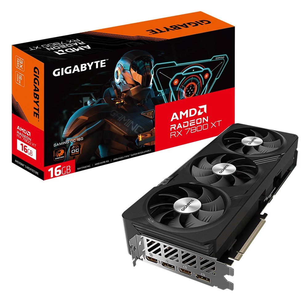 Kartë grafike GIGABYTE Gaming AMD Radeon RX 7800 XT, OC, 16 GB GDDR6