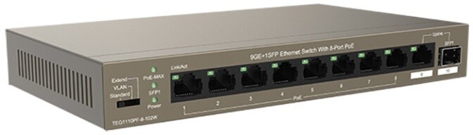 Switch Tenda TEG1110PF-8-102W