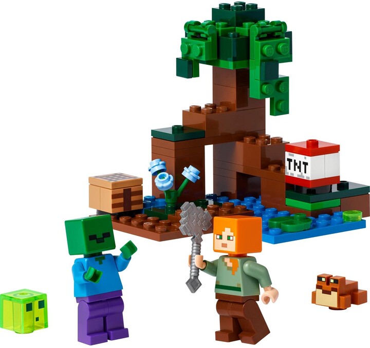 Set LEGO® Minecraft 21240 Swamp Adventure, 65 pjesë