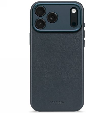 Mbulesë telefoni Decoded Leather Backcover për iPhone 17 Pro Max, MagSafe, lëkurë, blu Navy Shadow