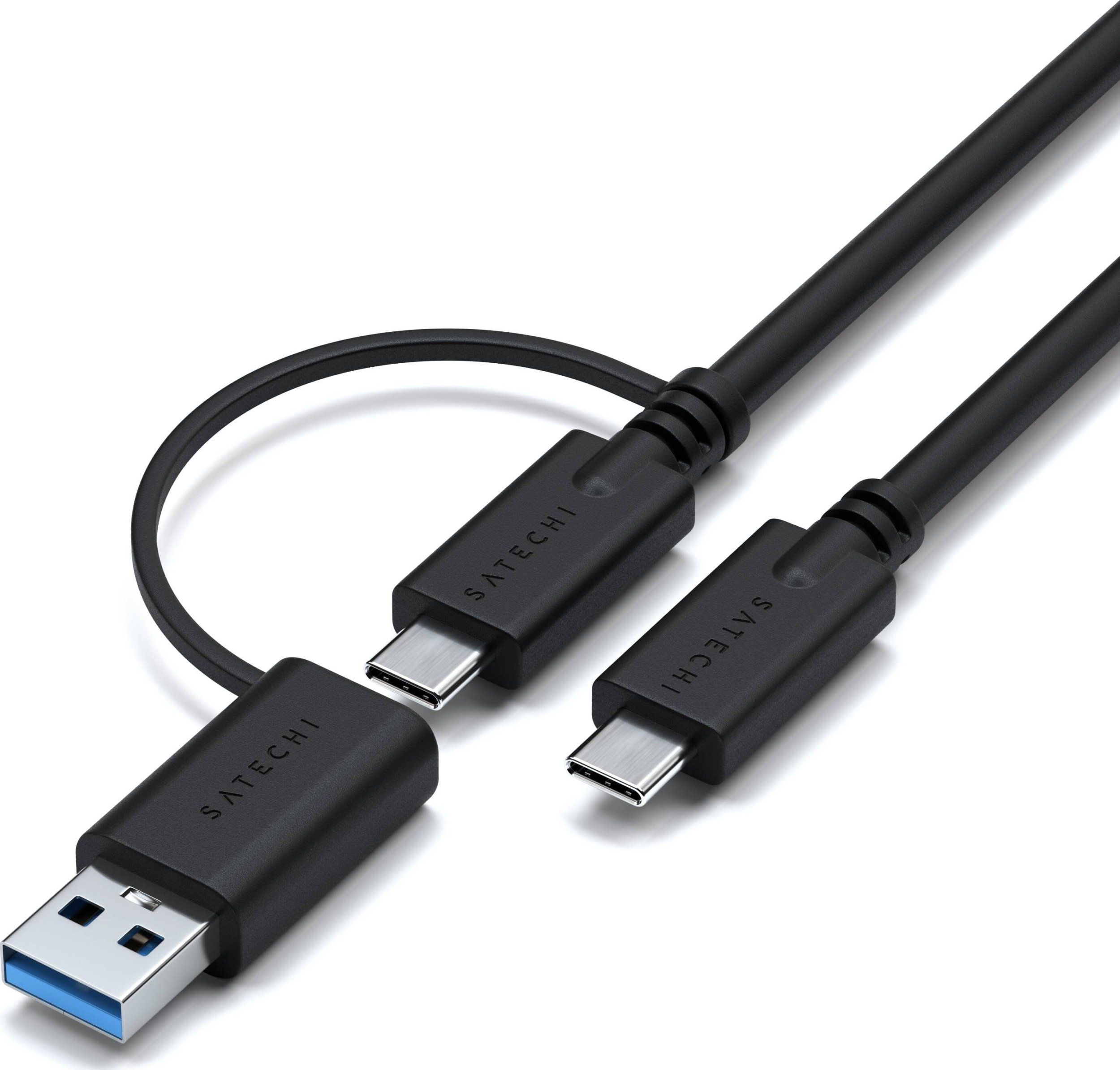 Docking station Satechi Triple 4K Display, 3x 4K 60Hz, 100W, e zezë argjendtë