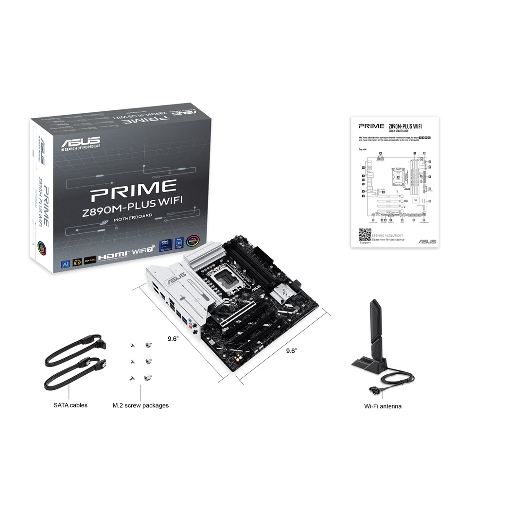 Pllakë amë ASUS PRIME Z890M-PLUS WIFI Intel Z890 LGA 1851 (Socket V1) micro ATX