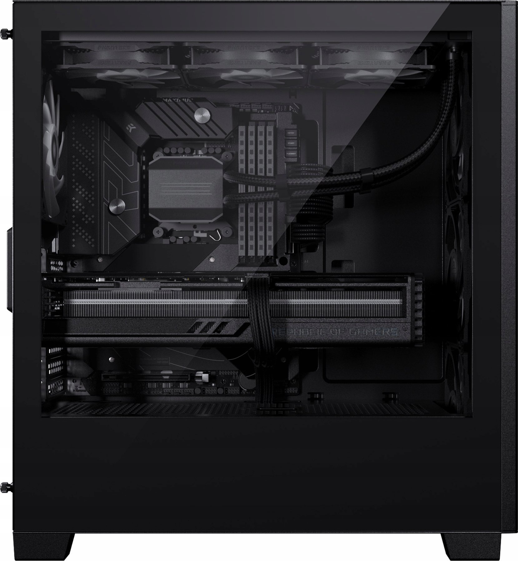 Kasa gaming Phanteks XT Pro, mid tower, xham i temperuar, e zezë