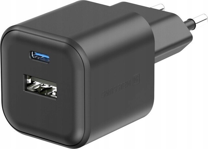 Karikues muri Swissten Power Adapter GaN, 20W PD, QC 18W, i zi