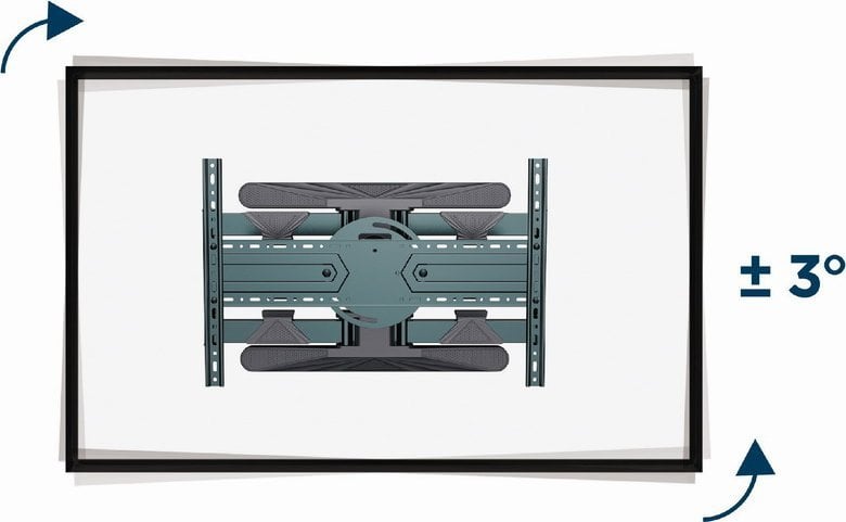Држач за телевизор на ѕид Gembird WM-80STR-01, 40-80", 50кг, челик