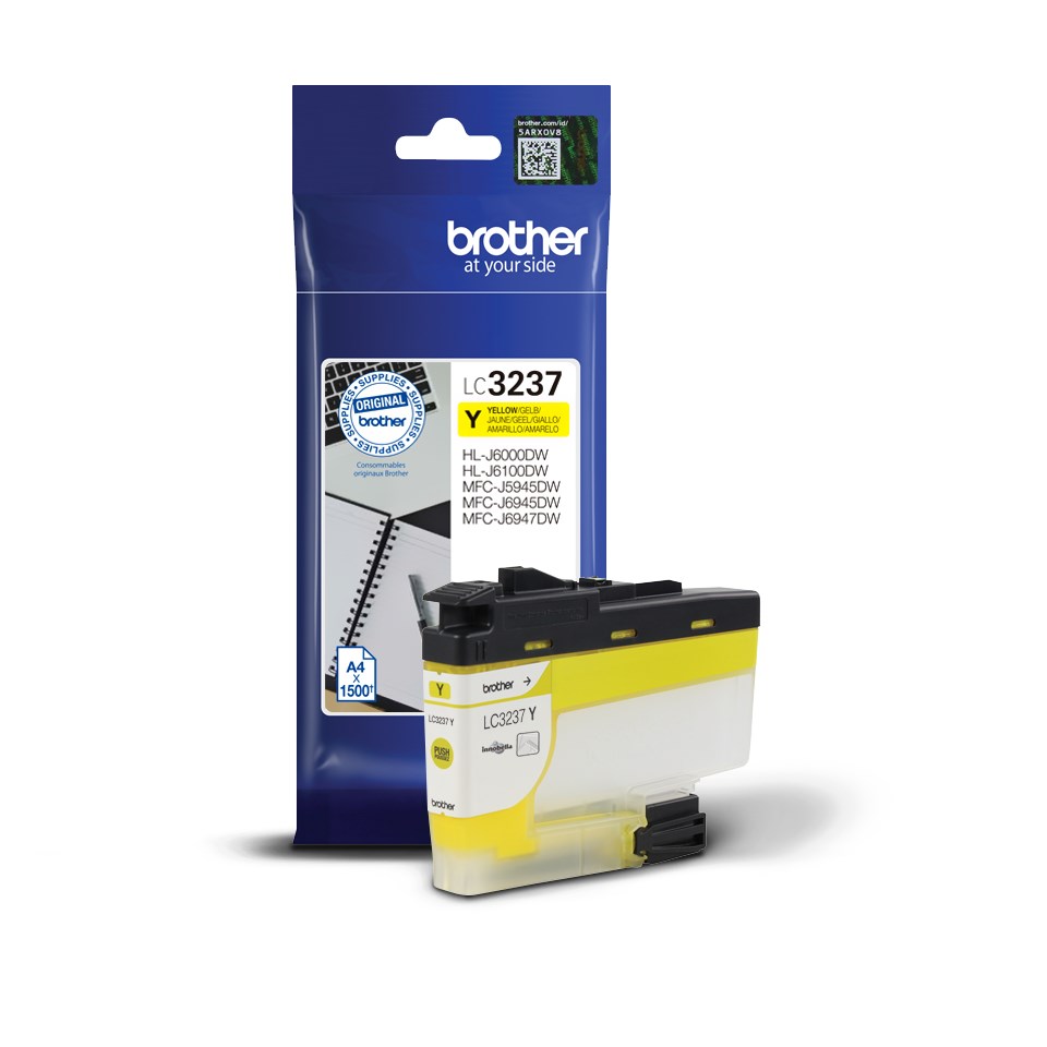 Toner Brother LC3237Y, i verdhë