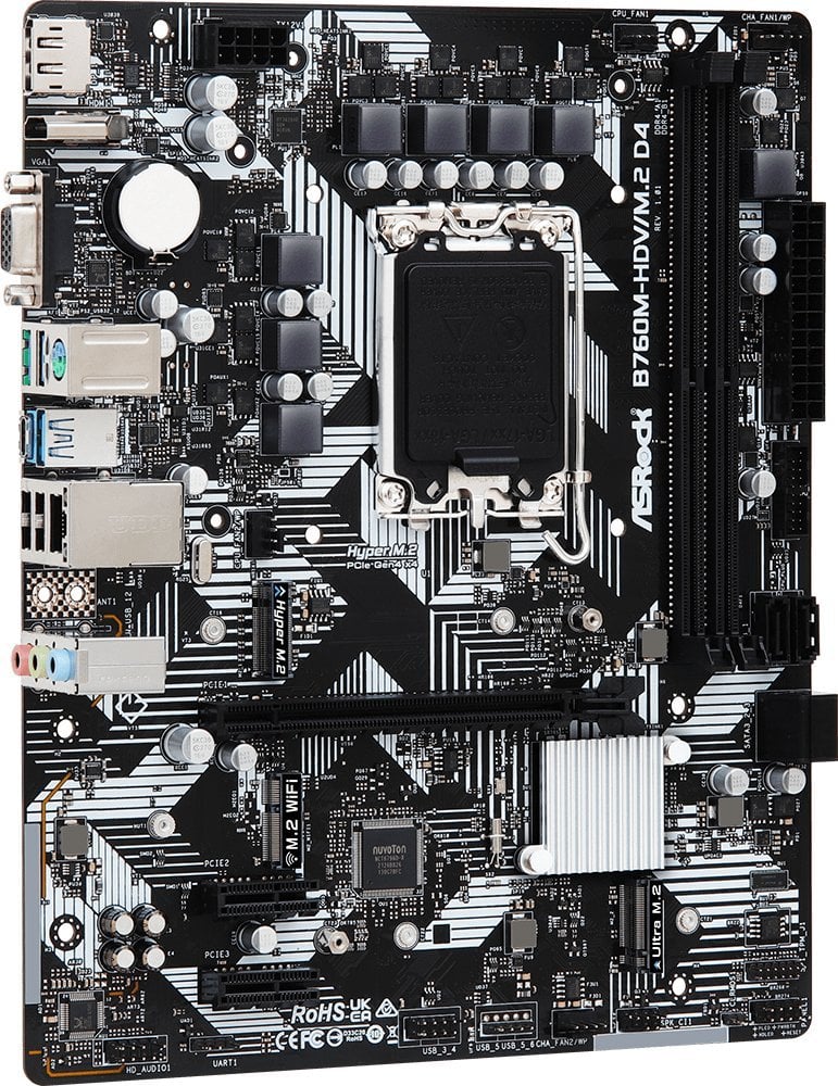 Pllakë amë ASRock B760M-HDV/M.2 D4, 64GB