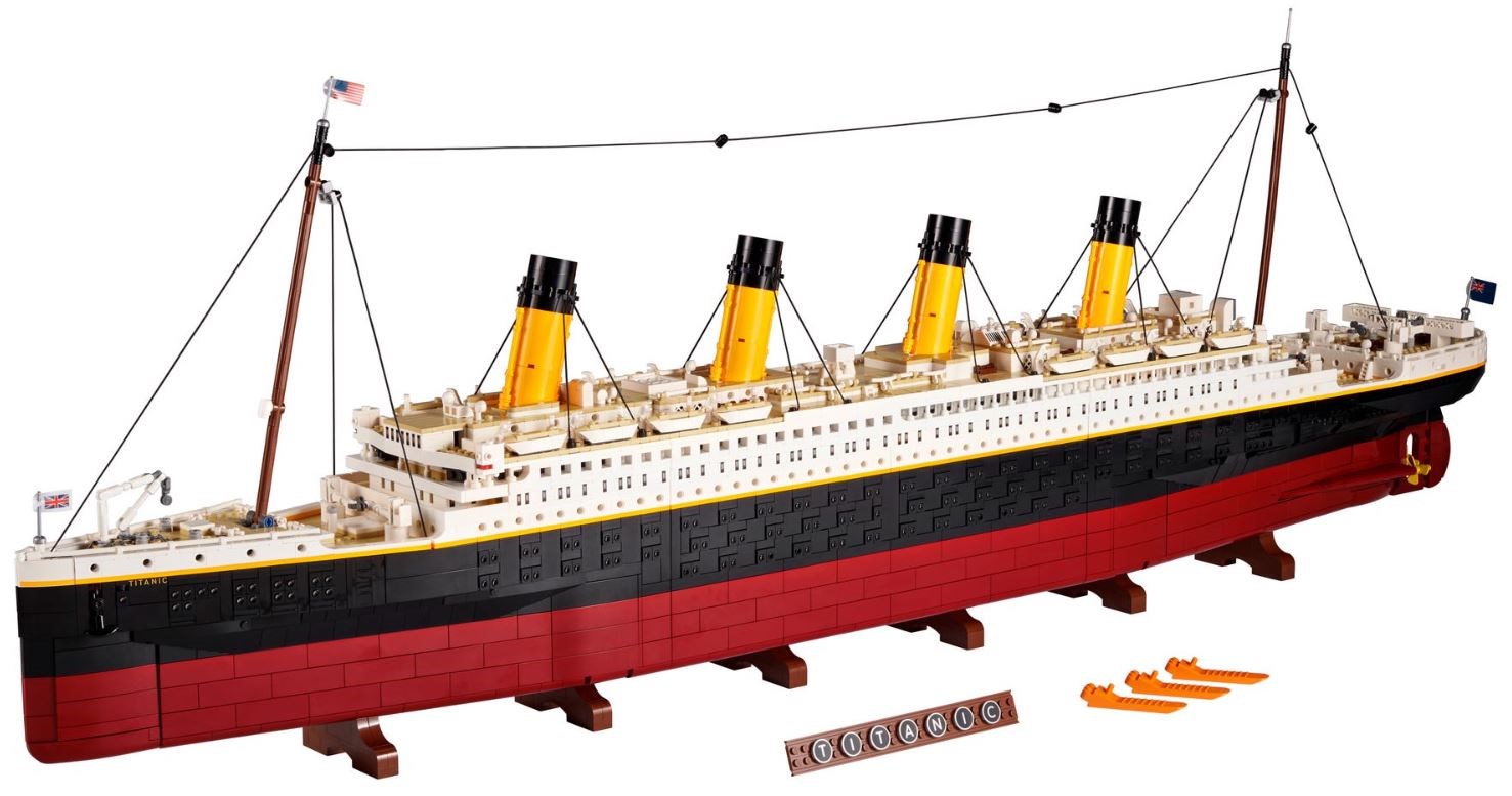 Set LEGO Icons Titanic 10294, model koleksionues, mbi 9000 pjesë, shumëngjyrësh