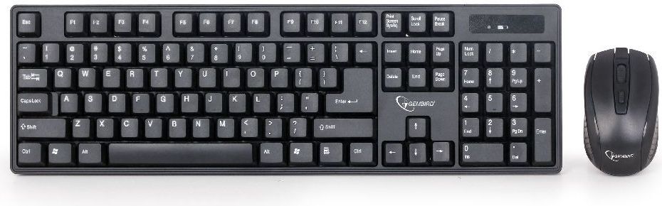Set tastierë + maus Gembird KBS-W-01, të zinj
