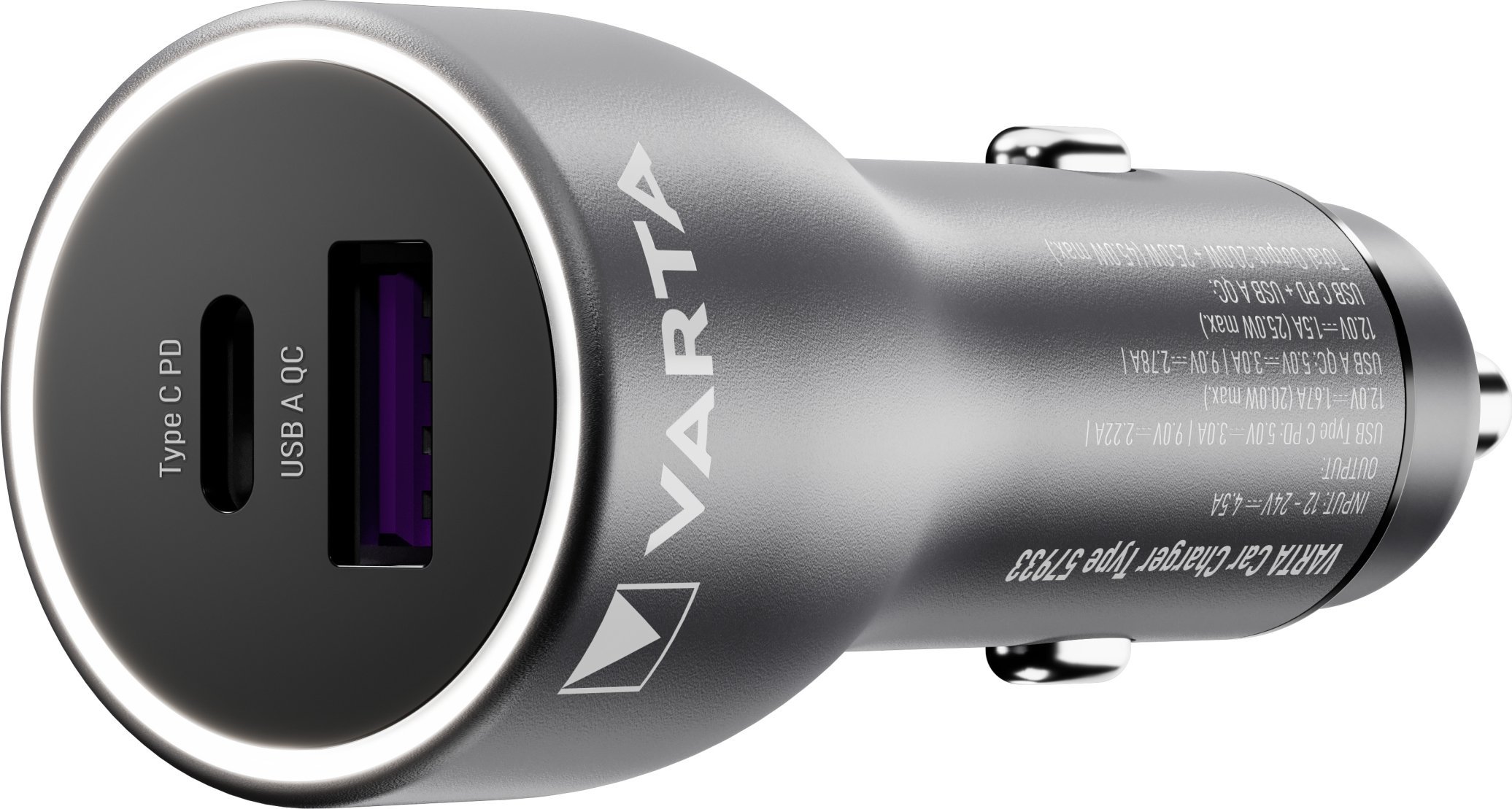 Karikues makine Varta 57933101111, 45W, 2x USB USB C Power Delivery, i zi