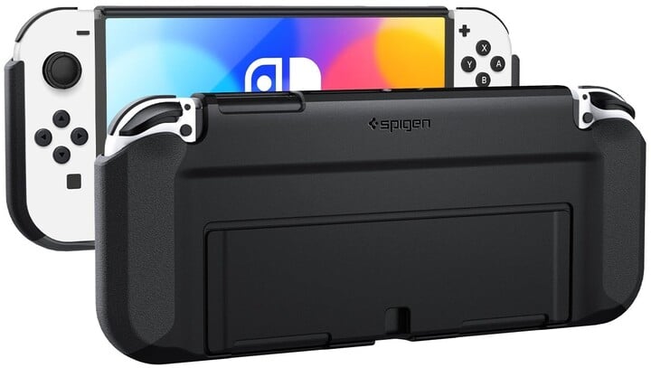 Mbrojtëse Spigen për Thin Fit pro Nintendo Switch OLED, e zezë
