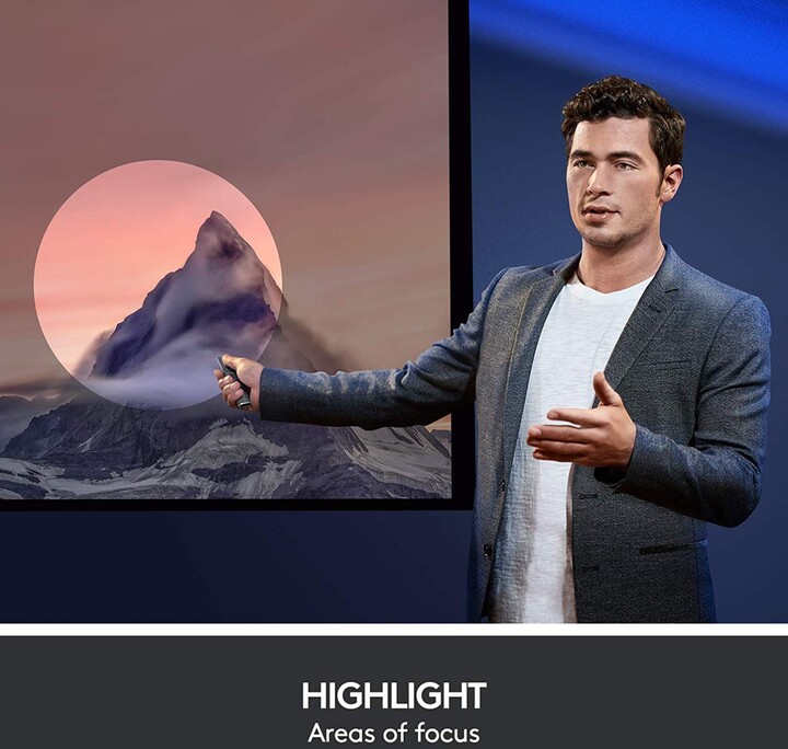 Prezantues Logitech Spotlight, i hirtë