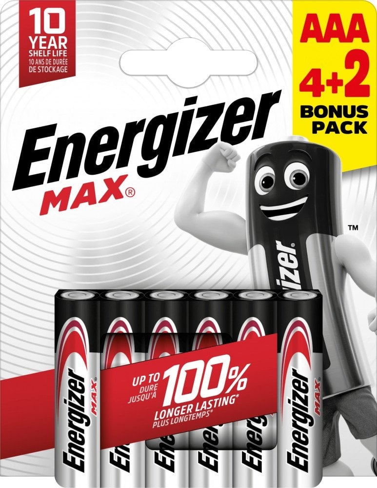 Bateri alkaline AAA Energizer Max, paketim 42 copë