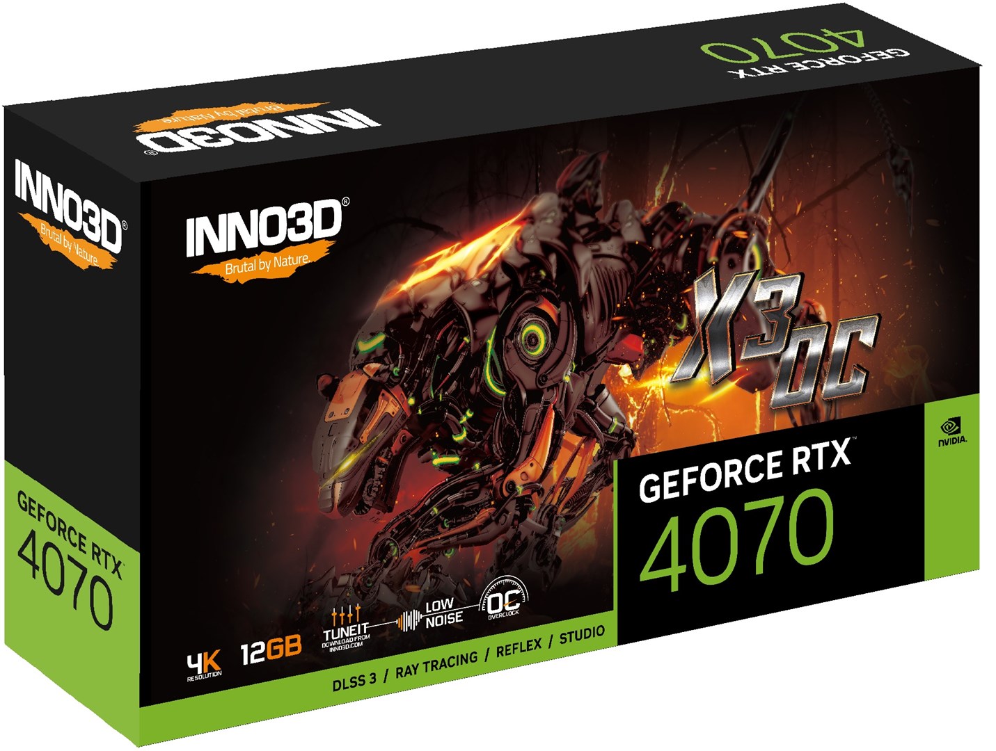 Kartelë grafike Inno3D GeForce RTX 4070 X3 OC 12GB GDDR6X