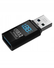 Мерач на енергија USB Mathorn, USB A во USB A, LED екран, син