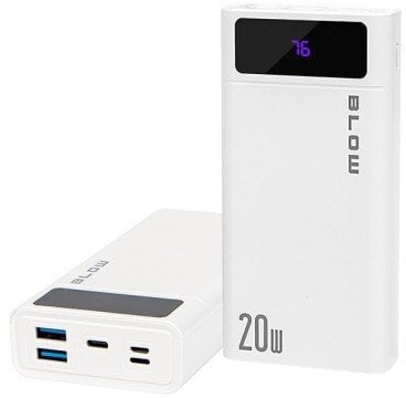 Powerbank Blow PB20E, 20000mAh, QC PD 20W, бела