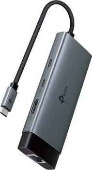 Hub USB TP-Link UH6120C, 6 porta, USB Type-C, gri