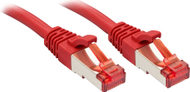 Kabllo Lindy Patchcord Cat6, S/FTP, 0.5m, e kuqe