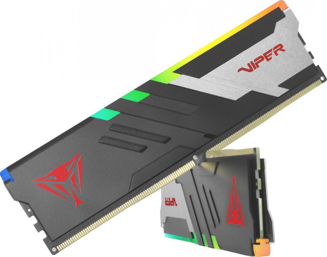 Memorie Patriot Viper Venom RGB, DDR5, 32 GB, 6200 MHz, CL40, PVVR532G620C40K