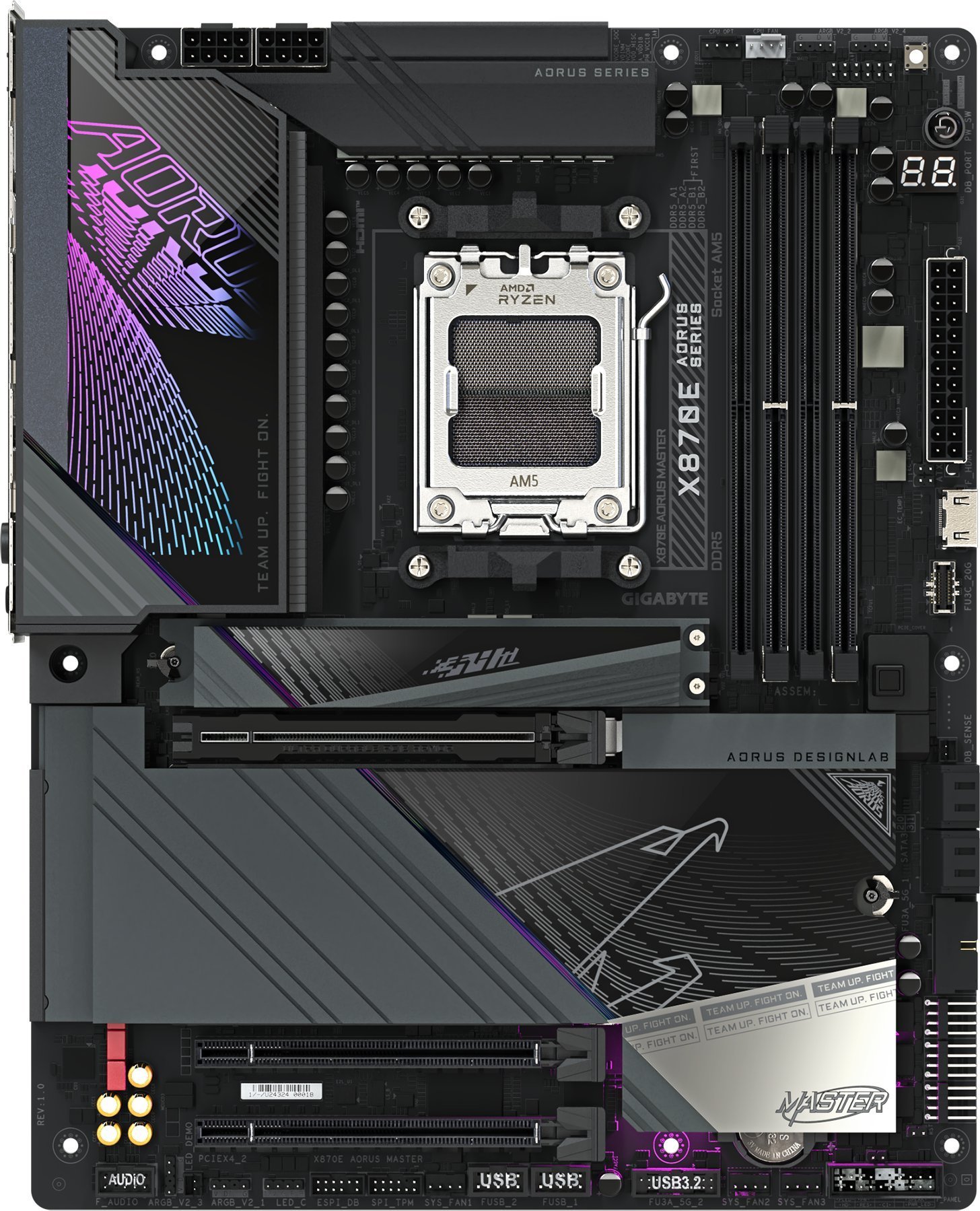 Pllakë amë GIGABYTE X870E AORUS MASTER, DDR5, PCIe 5.0, Wi‑Fi 7