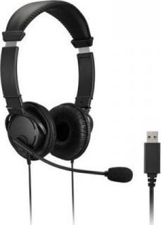 Kufje Kensington K33065WW, USB A, stereo, me mikrofon, të zeza