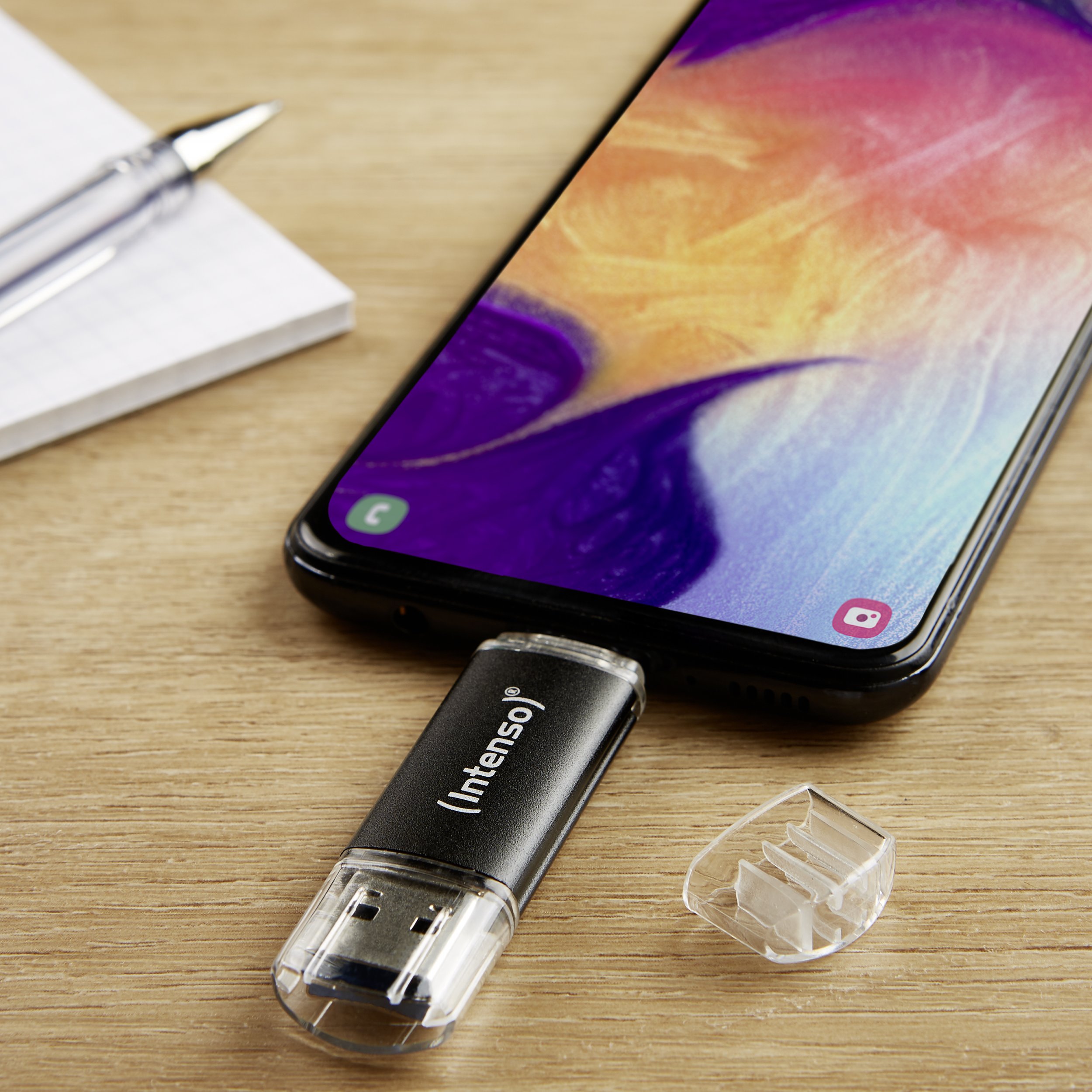 USB флеш Интенсо 3539491, 128GB, USB 3.2, USB Тип A и USB Тип C