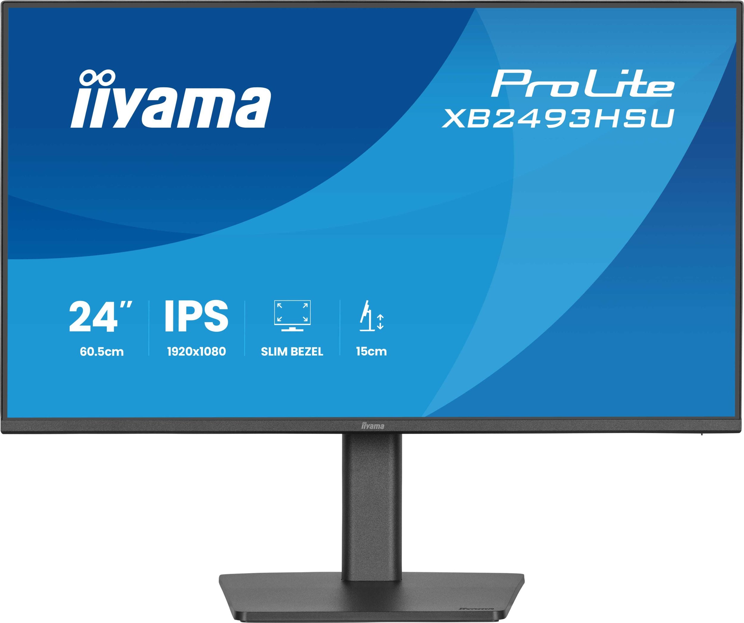Monitor iiyama ProLite XB2493HSU B1, 23.8", Full HD 120Hz, i zi