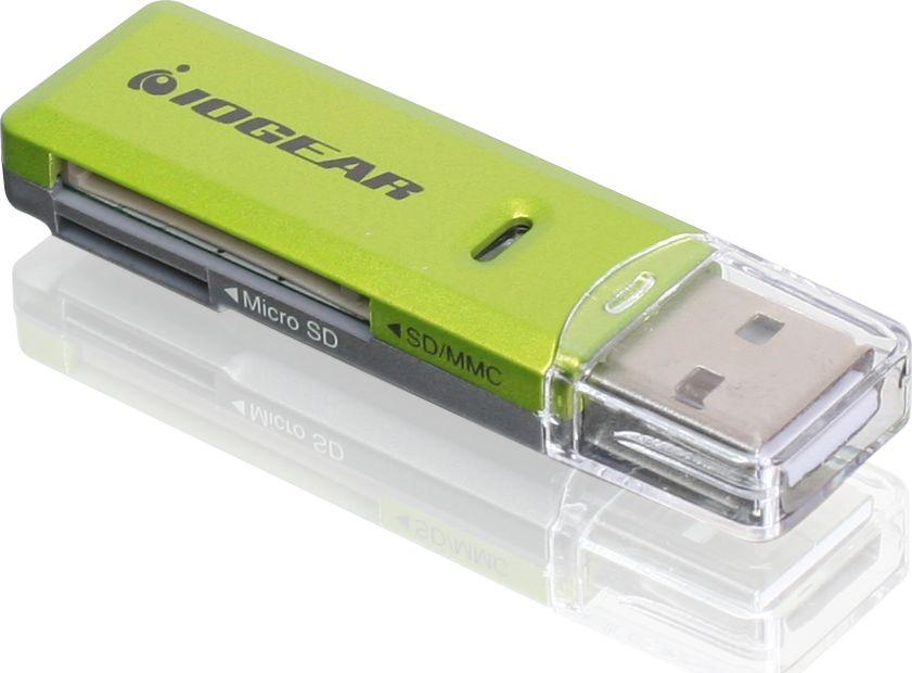 Lexues IOGear USB 2.0 (GFR204SD), i gjelbër