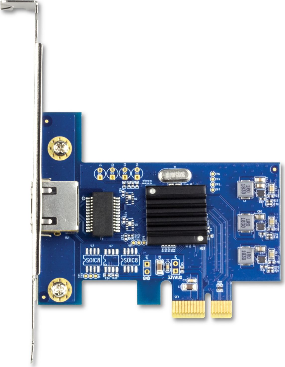 Adaptues rrjeti TRENDnet 2.5GBASE T PCIe, 2.5Gbps, me kllapa standarde dhe low profile