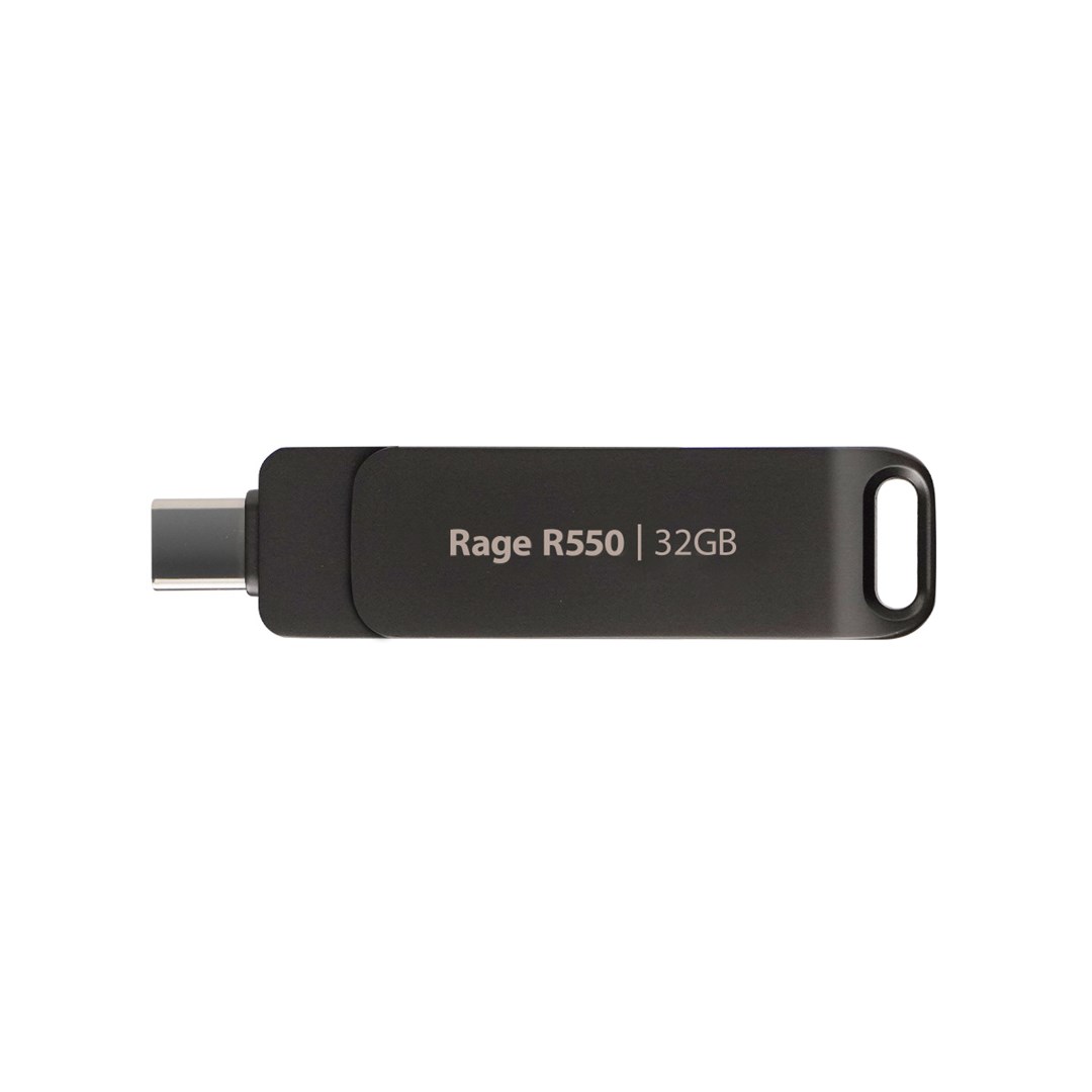 USB Patriot Rage R550, 32GB, USB A dhe USB C, gri